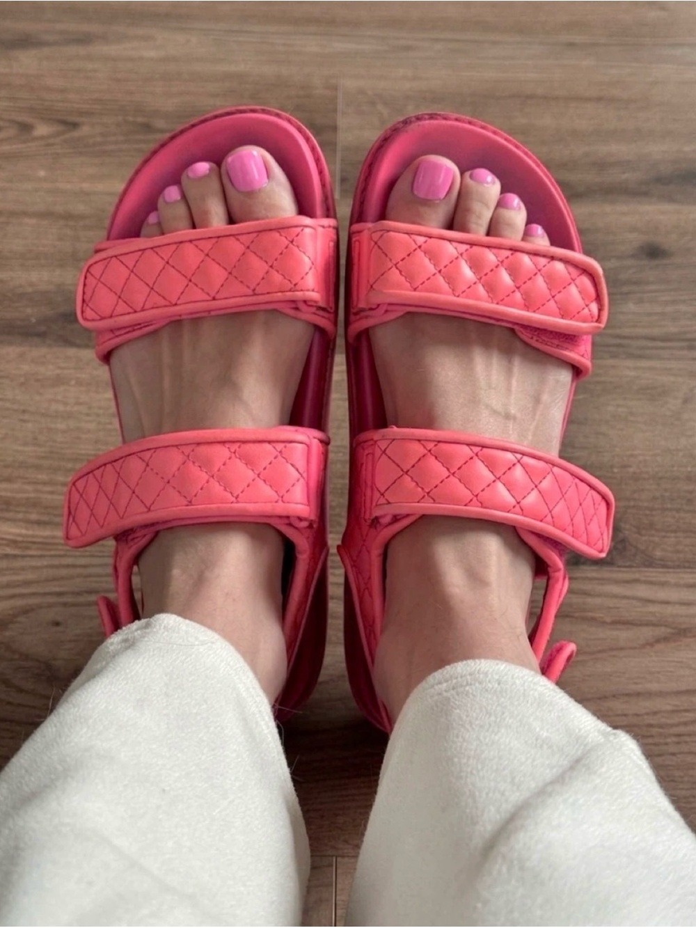 Pink Strap Sandals - Picture 2 of 2